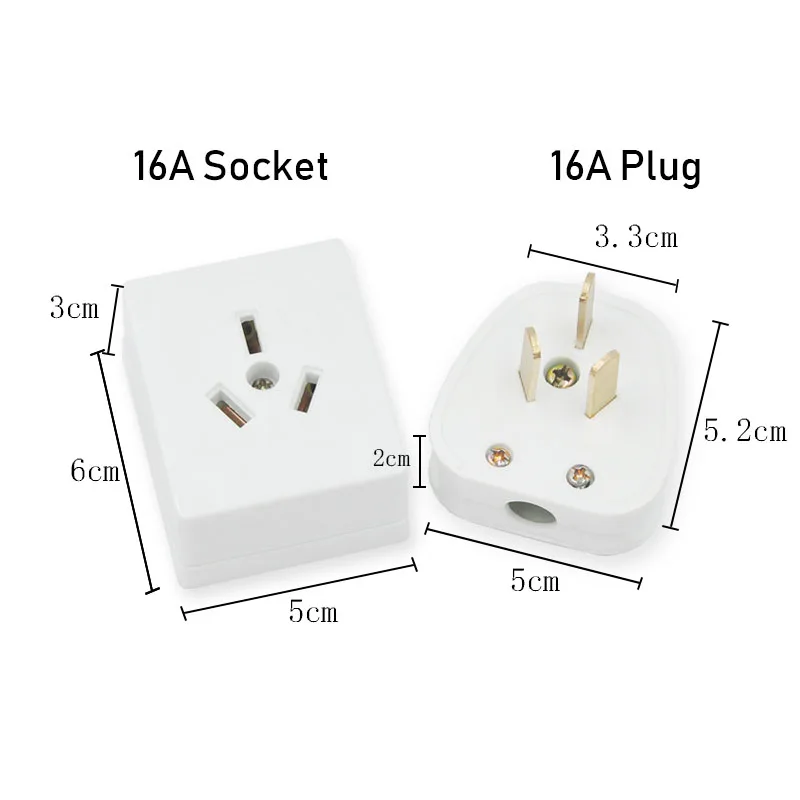 

High Power Wall Socket 10A16A Three-stage Plug Outlet Surface Mount Bakelite For Air Conditioning Water Heaters