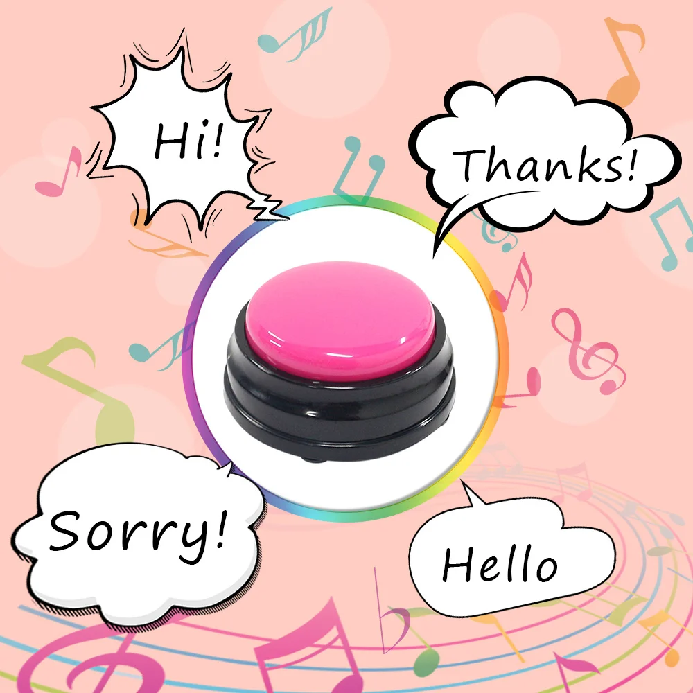 Детская интерактивная игрушка для записи беседы Button фонограф ответчик зуммеры