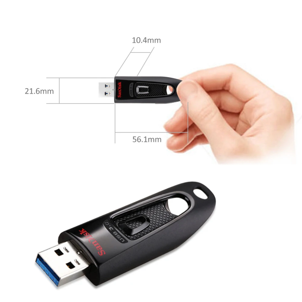 Флеш-Диск SanDisk флеш-накопитель USB 3 0 CZ48 компактная флешка на 256 ГБ 128 64 32 16 карта