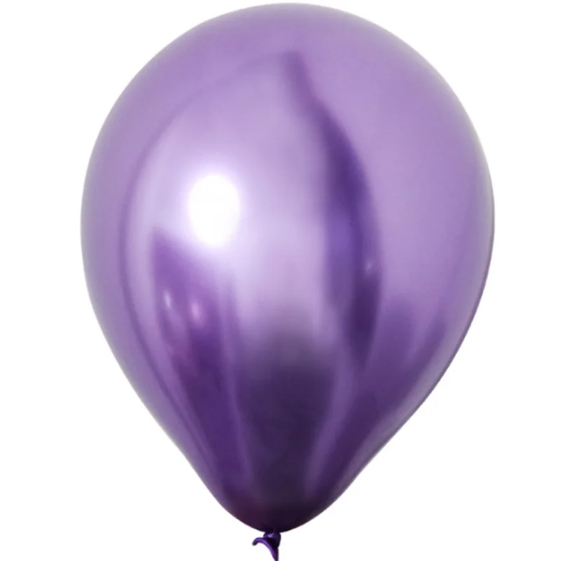 

100pcs wedding party decoration 5inch 10 inch 12 inch metallic shine Chrome Latex Balloons