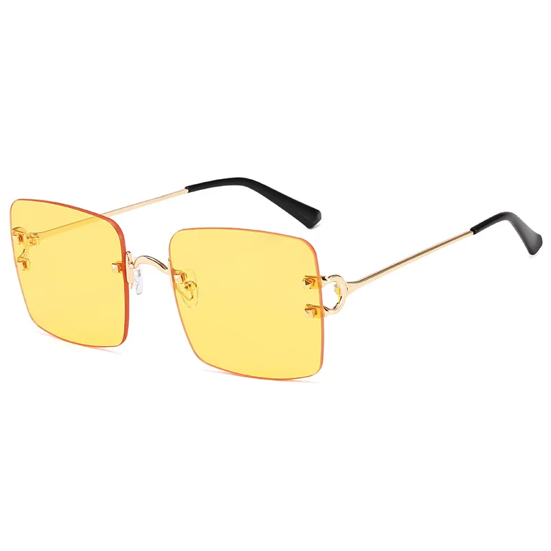 

Fashion Brand Designer Sunglasses Women Rimless Square Vintage Sun Glasses Luxury Eyeglasse for Men Lunette De Soleil Femme