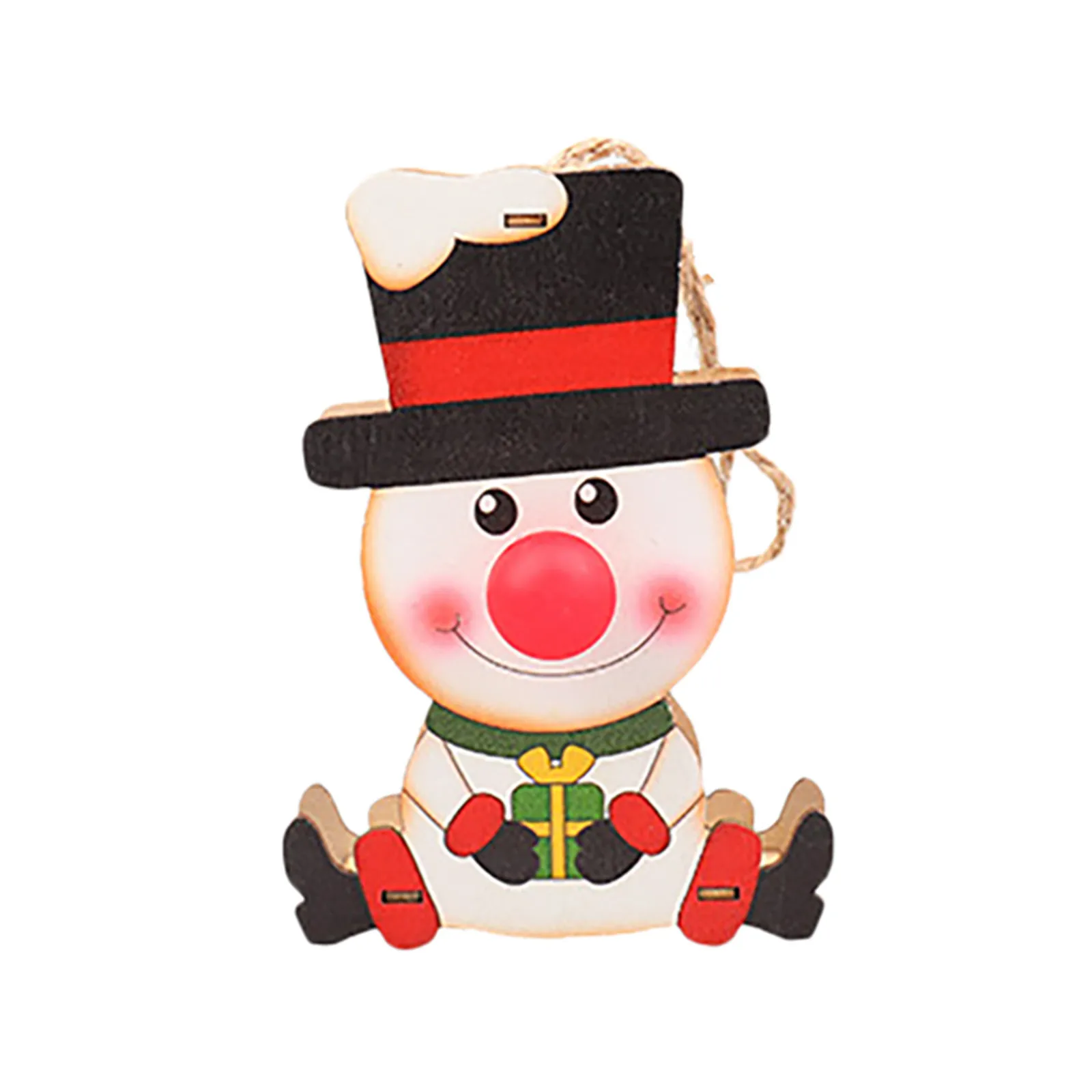 

Christmas Decorations Fashion Christmas Wooden Hanging Pendant LED Light Santa Claus Snowman Elk Toys Gift Boe narodzenie