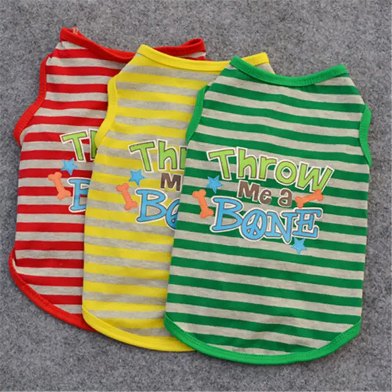 

Summer Cotton Dog Costume Small Dog Clothes Cozy Pet Dog Puppy T Shirt Summer Apparel Vest Dog Clothing Chihuahua Clothes