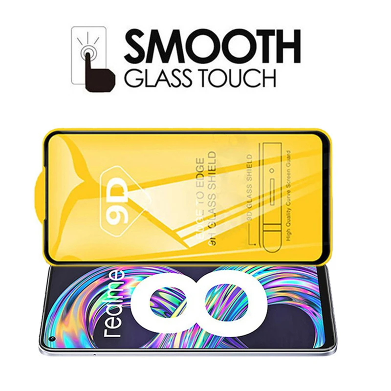 

9D Full Cover Protective Tempered Glass Film for Realme 8 Pro 7 6 X2 Pro Screen Protectors for Realme Gt Neo X3 Superzoom 6i C3