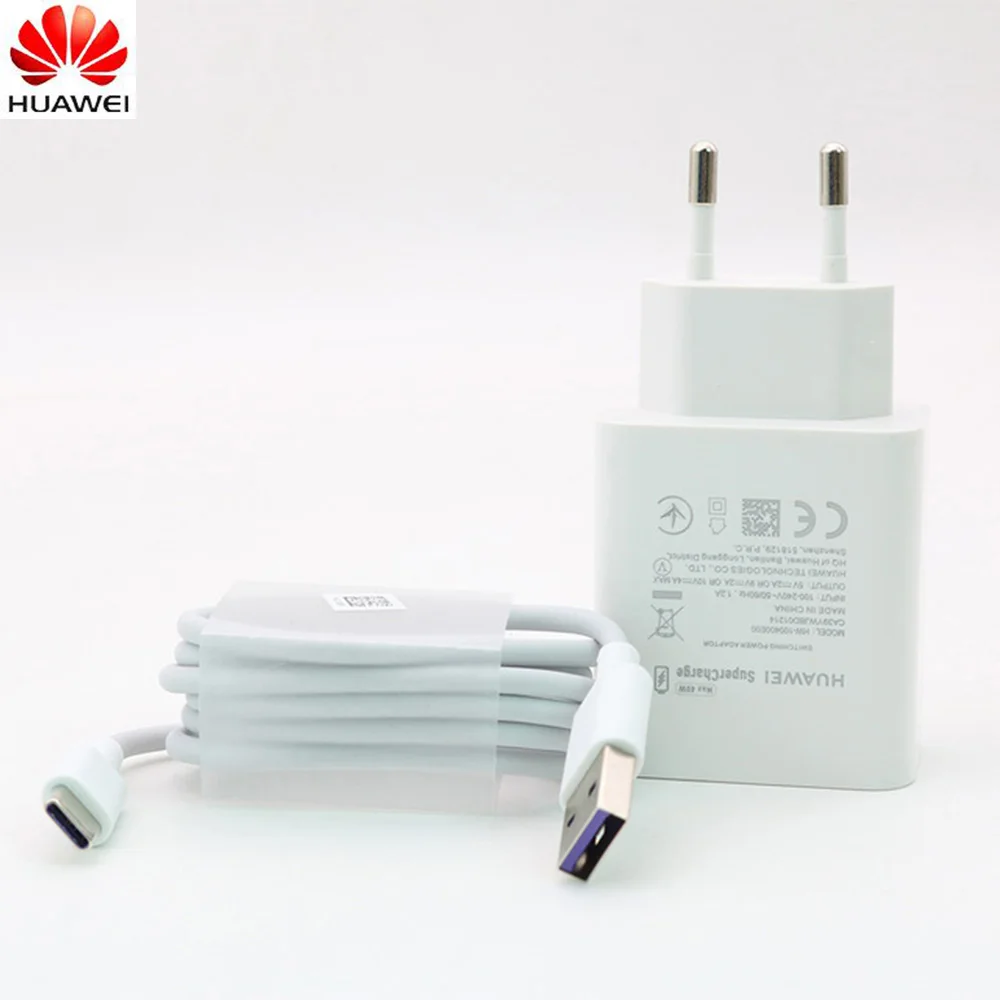 Зарядное устройство Huawei p40 lite 40 Вт оригинальный адаптер быстрой зарядки 10V4A для