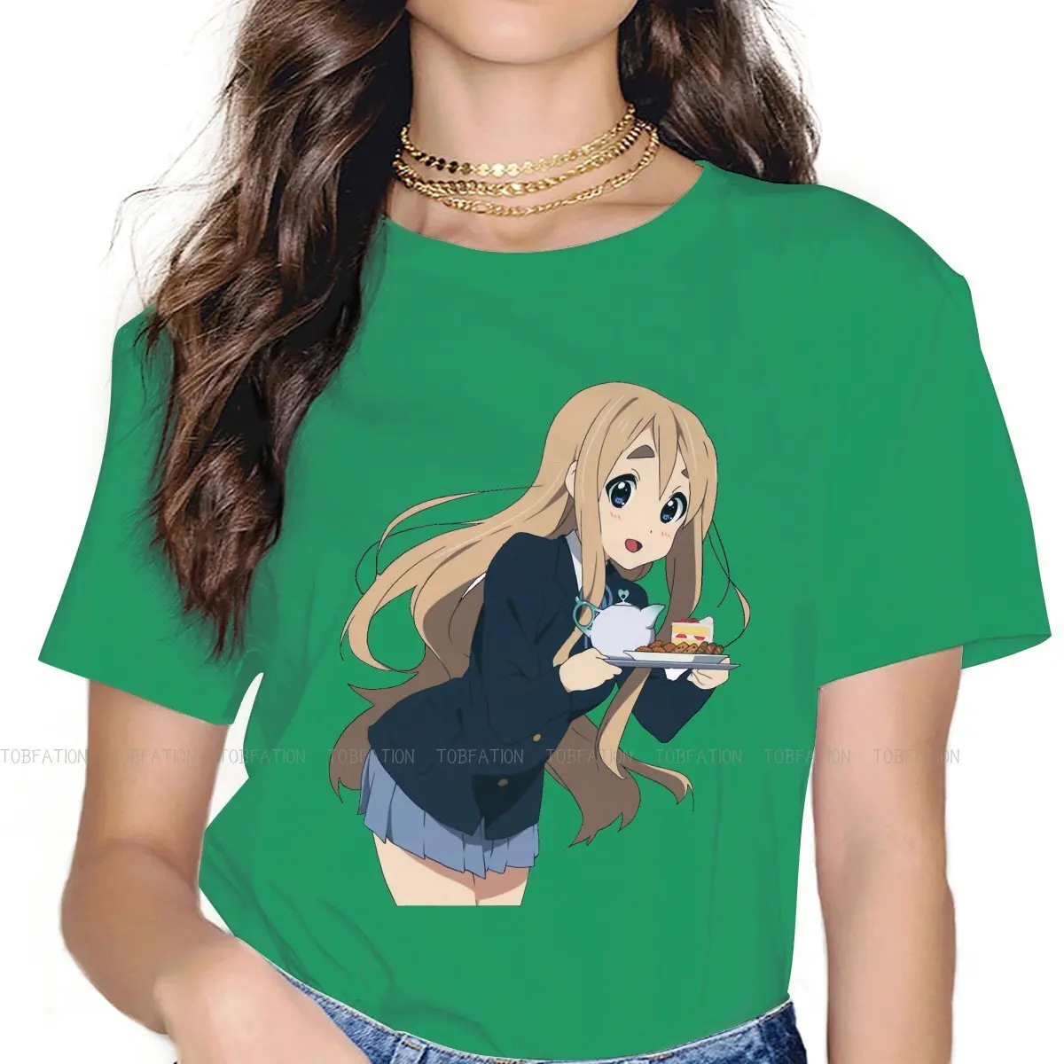 

Mugi Kawaii Style Футболка для девочки K на японском ACG светильник музыка Yui Mio Ritsu 4XL новый дизайн подарки идея футболка вещь предложение