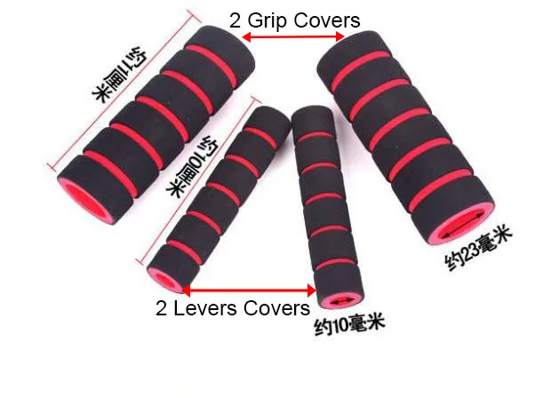 Универсальные Нескользящие ручки для мотоциклов 4 шт./компл. удобная губчатая