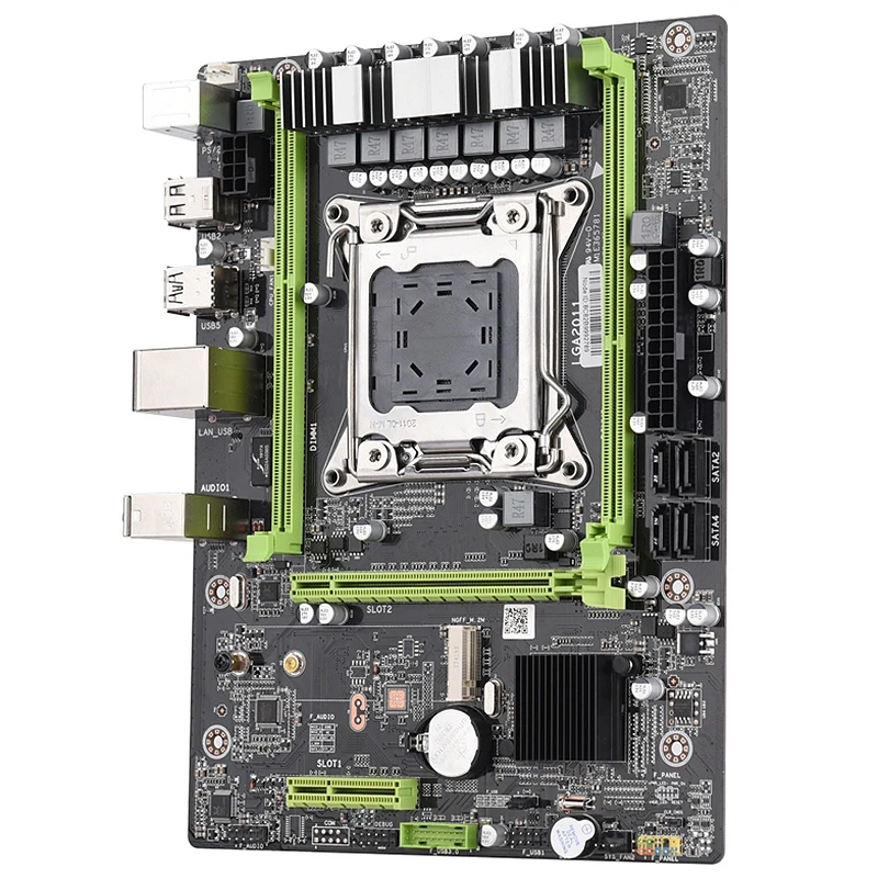 X79 M2 LGA2011 материнская плата комбинированный комплект с E5 2640 cpu 2X8GB 16GB DDR3 ram 2 Ch 1600Mhz ECC