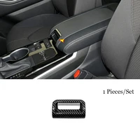 for toyota highlander 2020 2021 2022 abs carbon fiber interior center armrest box switch cover trim lhd car accessories 1pcs