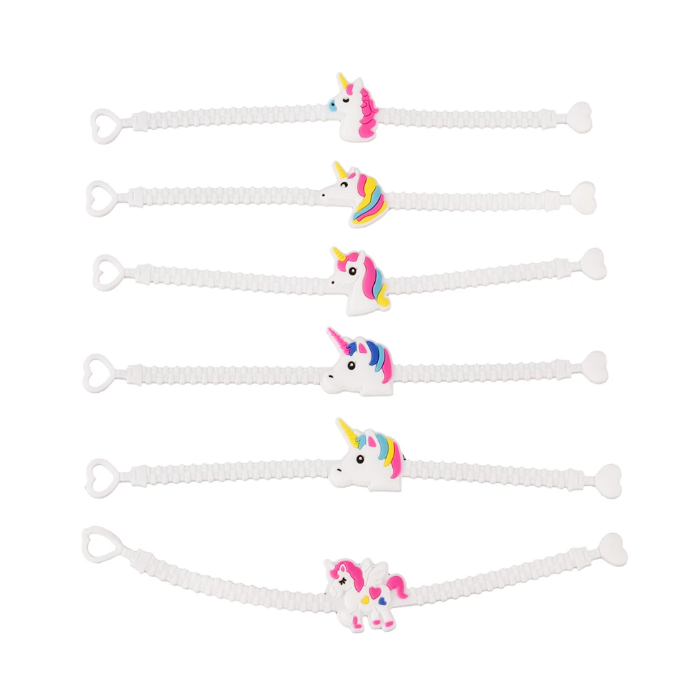 10 шт./лот браслеты с изображением единорога на день рождения для девочек и