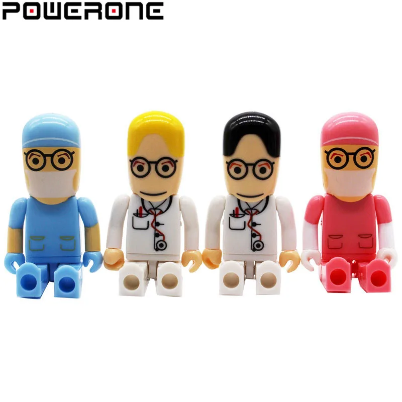 POWERONE Doctor nurse usb flash drive medical pendrive 4GB 8GB 16GB 32GB 64GB memory stick USB 2.0 thumb pen | Компьютеры и офис