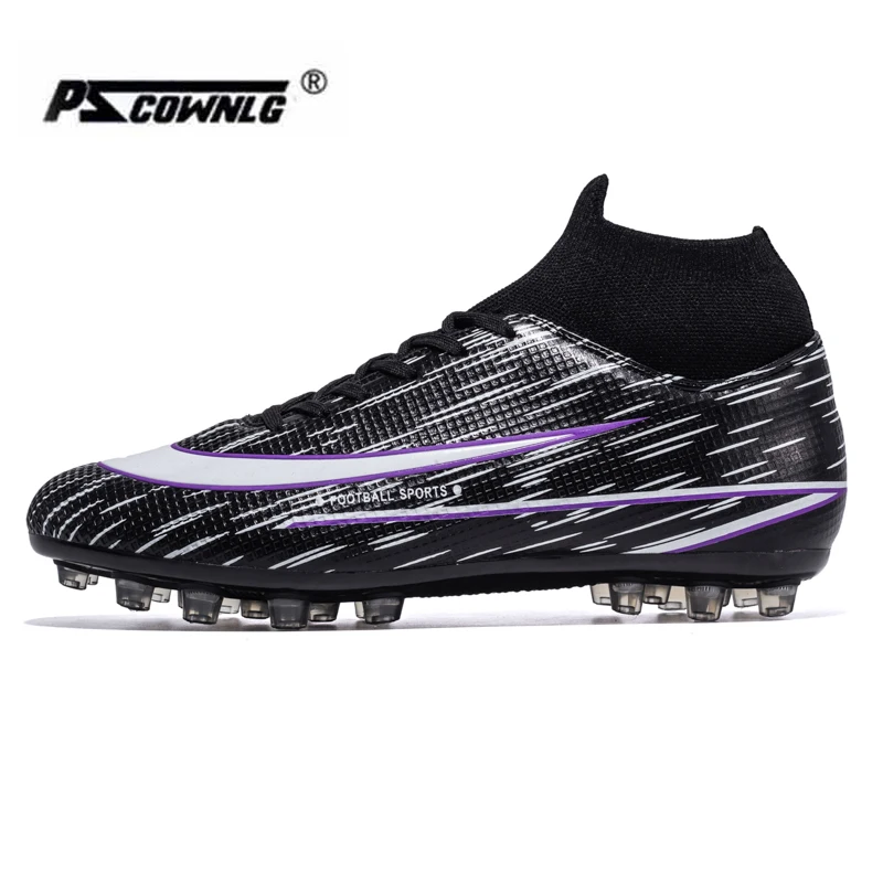 

Men Soccer Shoes Adult Kids TF/FG High Ankle Football Boots Cleats Grass Training Sport Footwear 2021 Trend Men‘s Sneakers 35-45