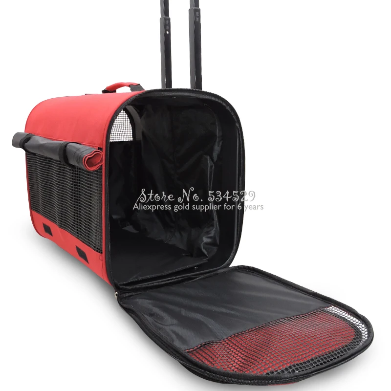 

30%New Breathable Pet Nest With Wheel Lever Panoramic Skylight Super Breathable Carrier Cat Dog Travel Pet Package