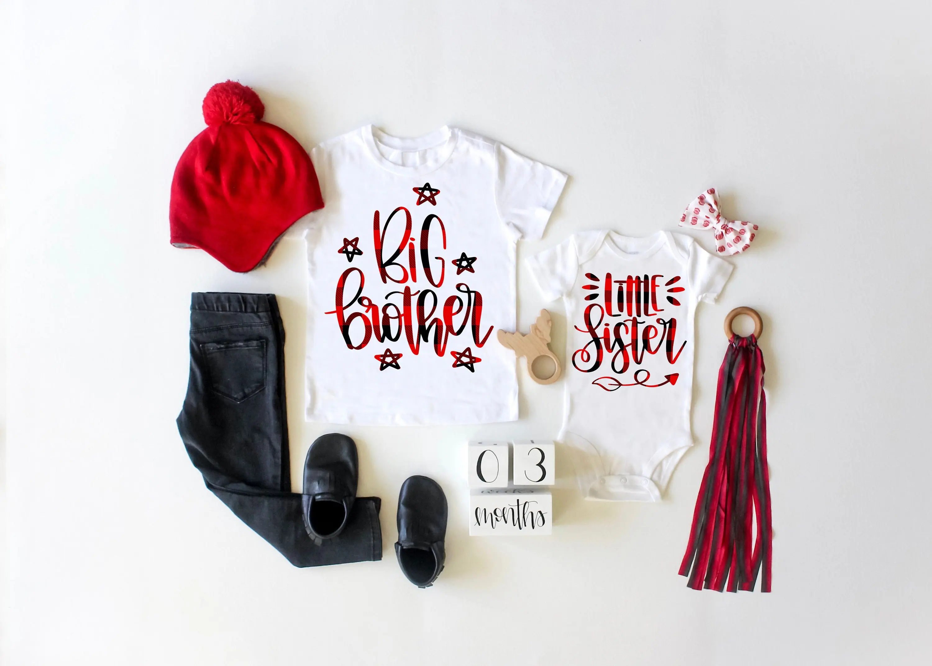 Футболки с рисунком Большой Брат 1 предмет Комбинезон для маленьких сестер