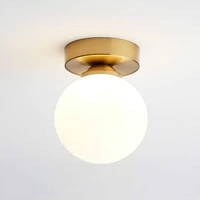 modern simple corridor ceiling lights nordic personality creative round glass ball ceiling lamp christmas decorations for home