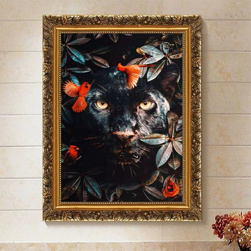 

Diamond Painting Tiger Flowers Picture 5D DIY Full Square Drill Embroidery Art Animal Handmade Cross Stitch Kits Home Decor Gift