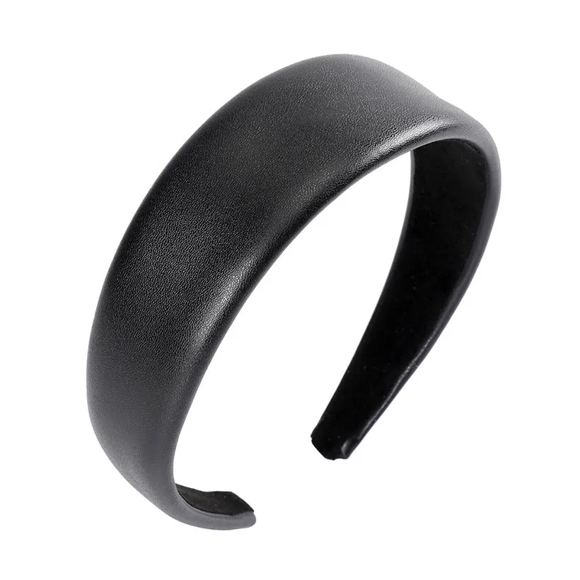 Leather 1 LEVAO,, синтетическая кожа, повязка на голову, элегантная, ободок, тюрбан, Богемия, для женщин, девушек, аксессуары для волос, обруч для волос, головной убор - Цвет: Leather 1