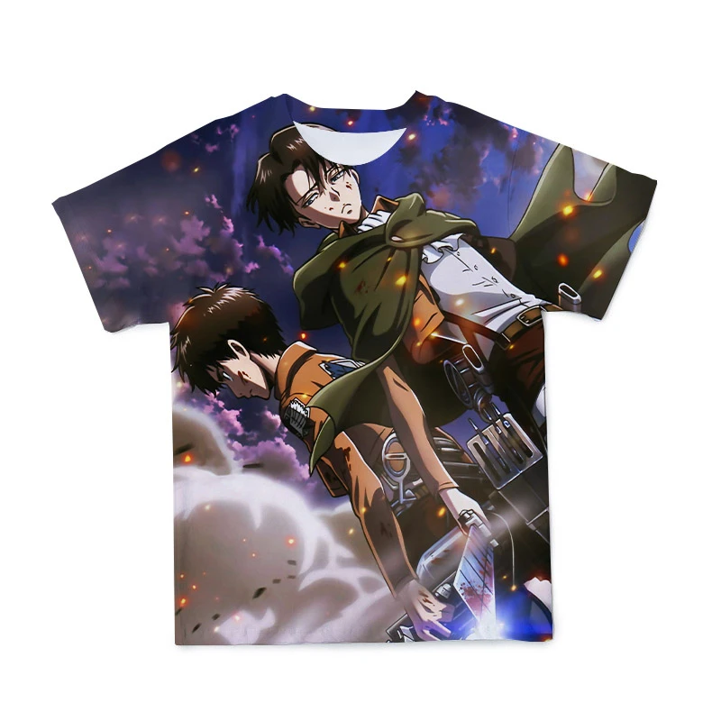 

Summer New Men's Clothing 3D Anime T-shirt Clothing Attack Giant Casual O-neck Short-Sleeved Large Size 100-6XL ( Customizable )