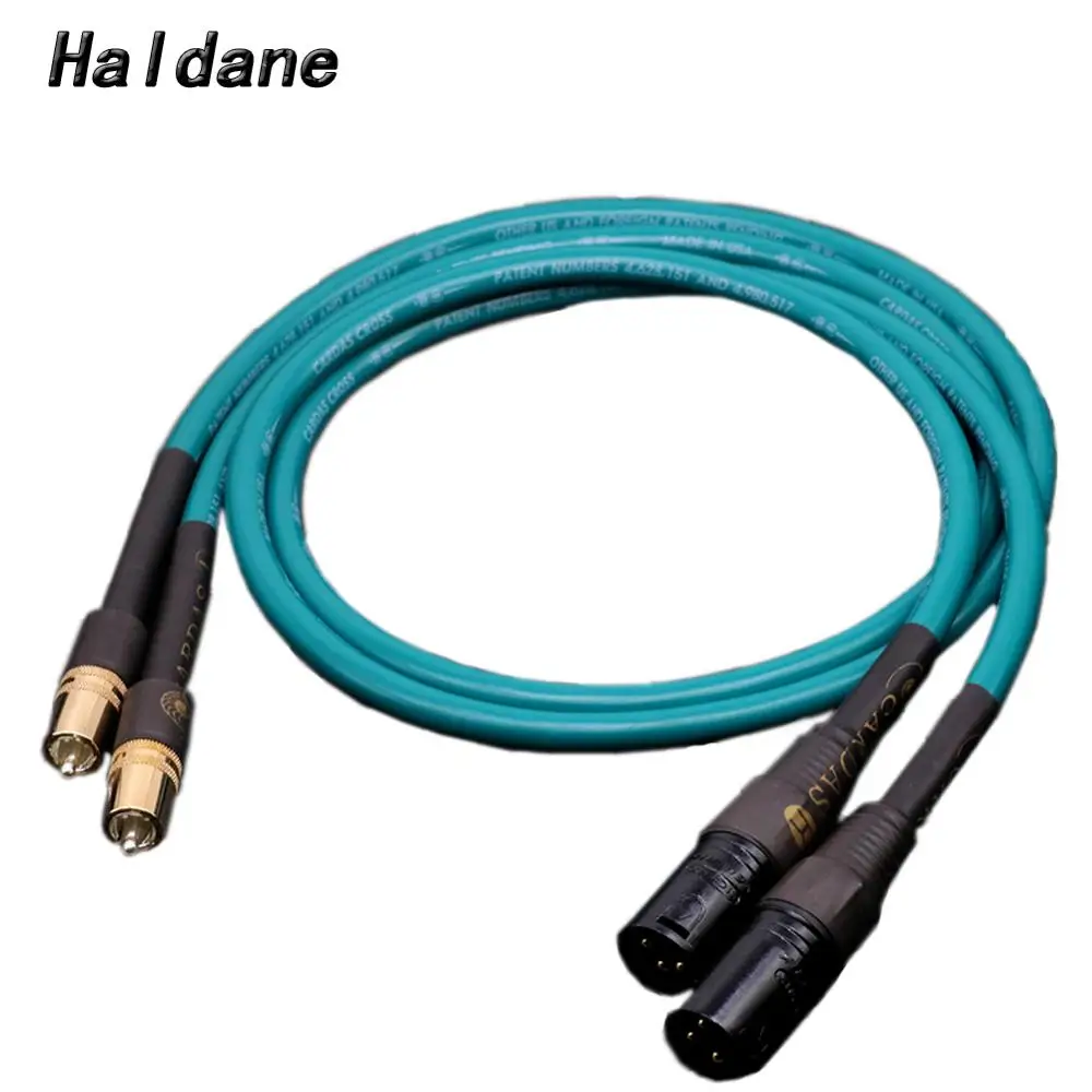 

Haldane HiFi XLR to RCA Balanced plug Audio Cable Cardas Cross Audio Amplifier DVD player RCA to XLR interconnect cable