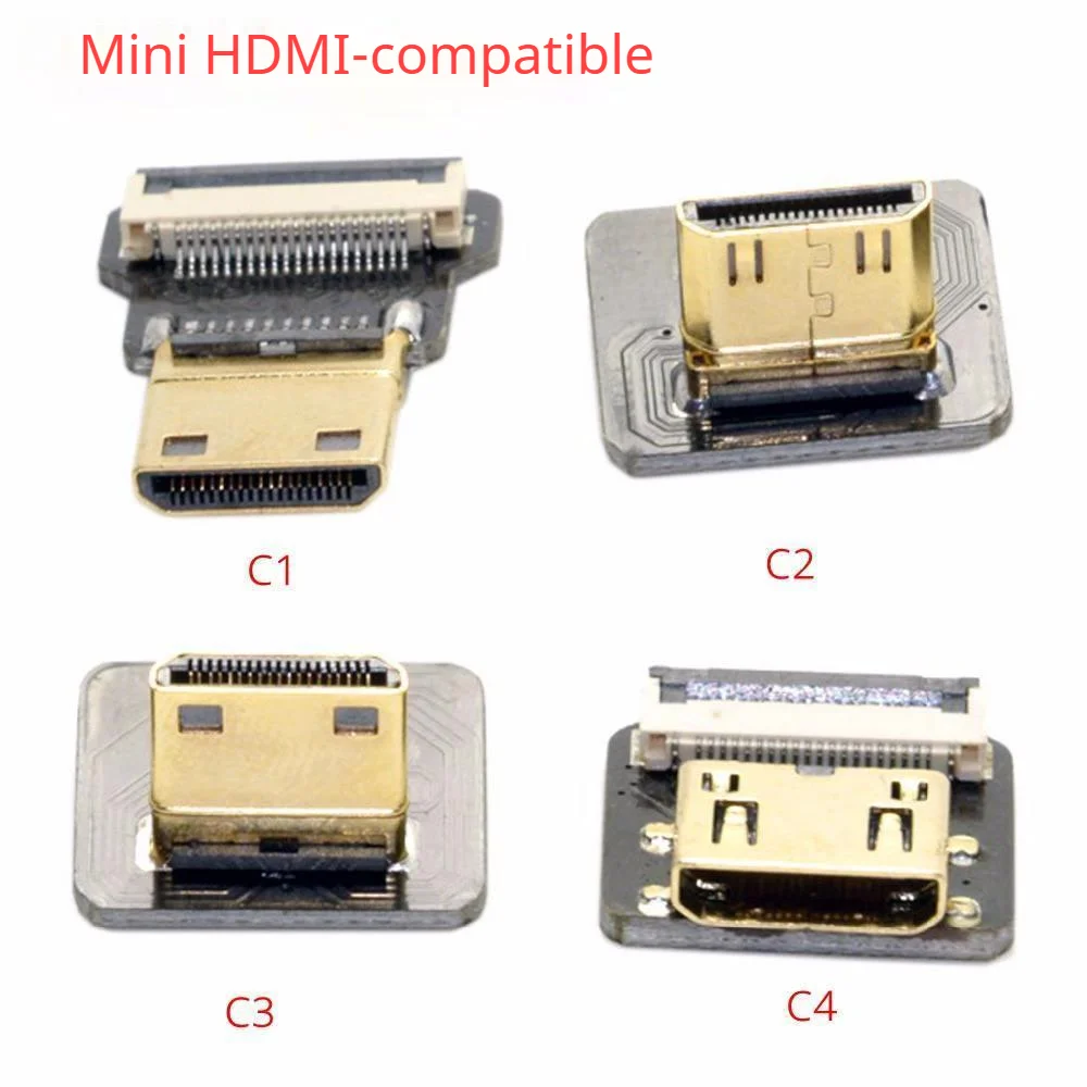 FPV HD Тип A2 штекер вверх вниз Угловой 90 градусов к HDMI совместимый TV FPC плоский
