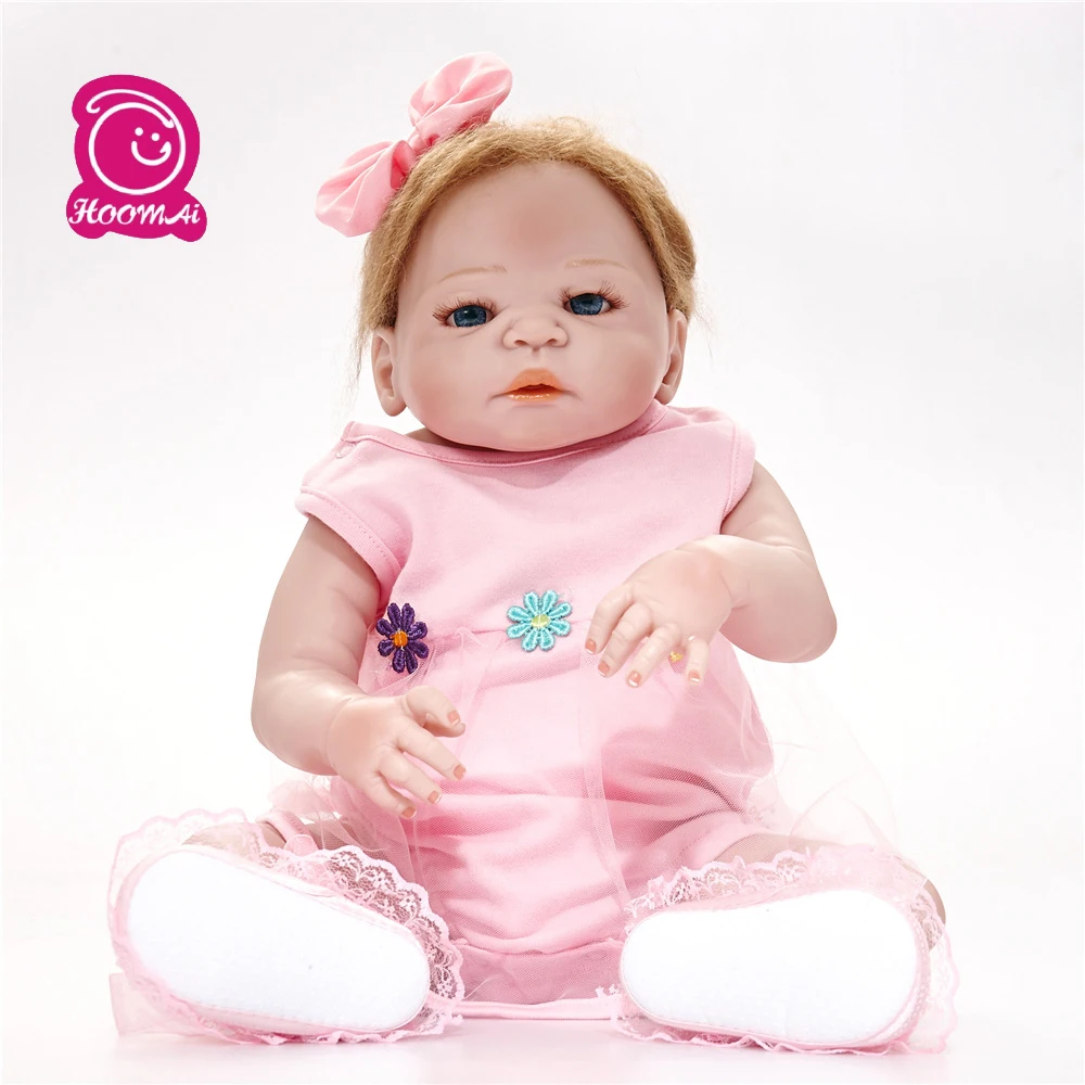 55 см Bebe Reborn Baby полностью силиконовые куклы реалистичные Boneca Lol для малышей