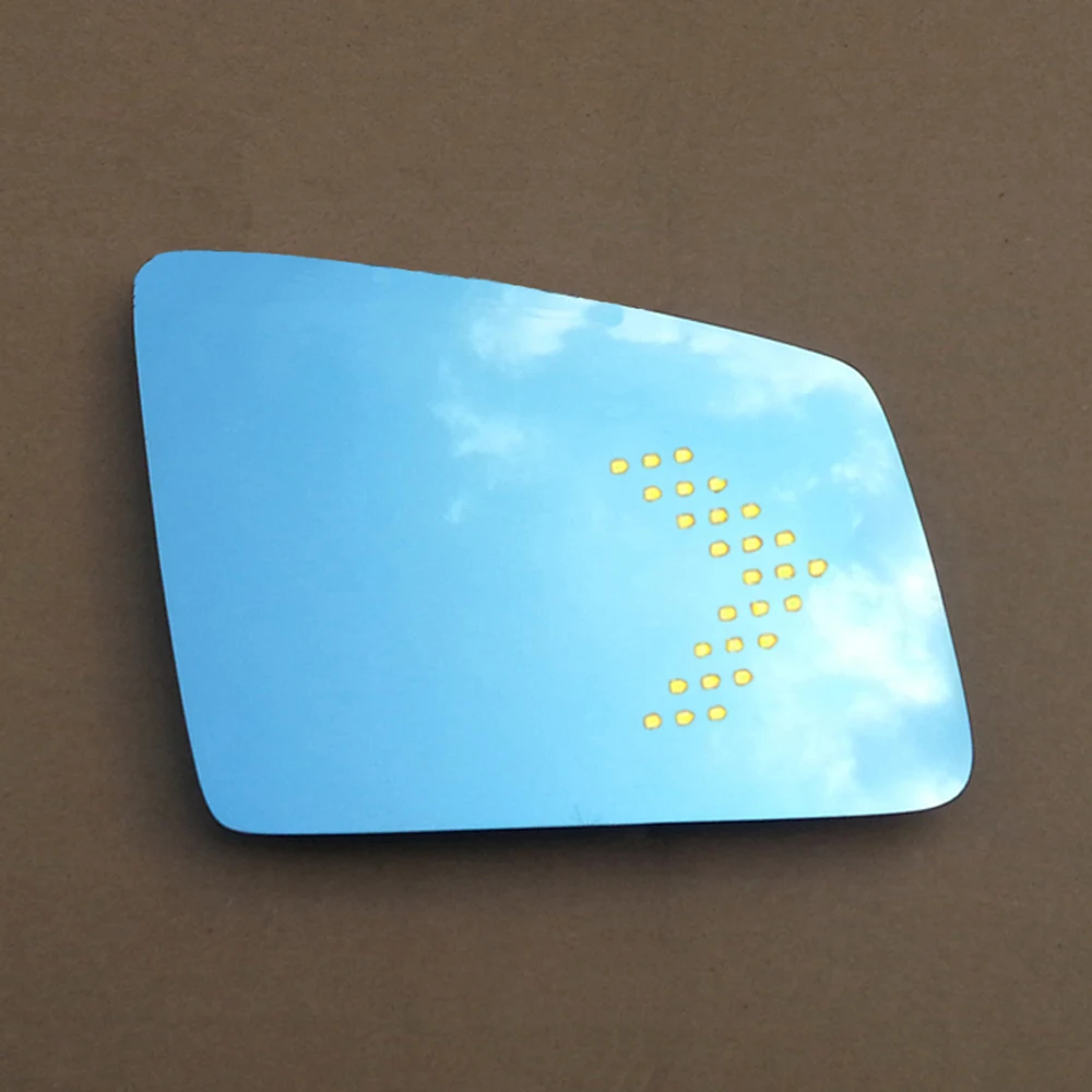 Боковое зеркало заднего вида со светодиодным индикатором синий широкоугольный