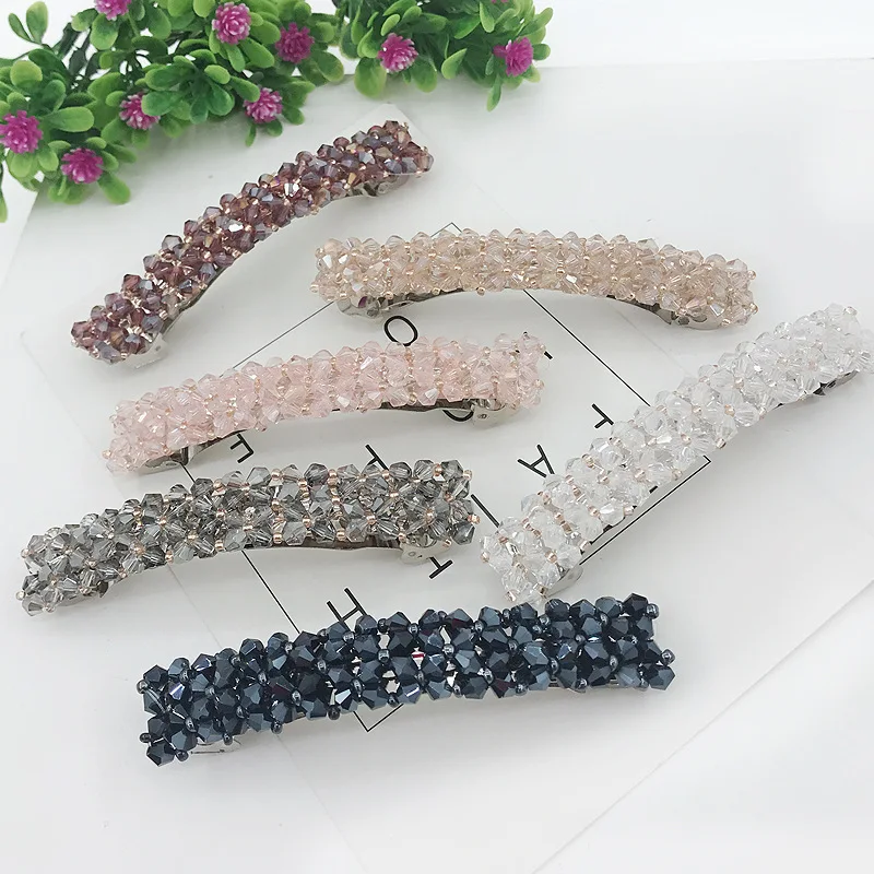 Женские заколки для волос со стразами Элегантные Заколки в Корейском стиле