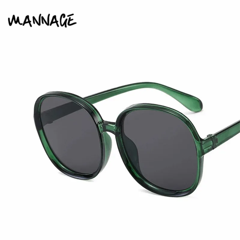 Elegant Oversized Round Sunglasses Women Simple Fashion Big Plastic UV400 Ladies Sun Glasses | Аксессуары для одежды