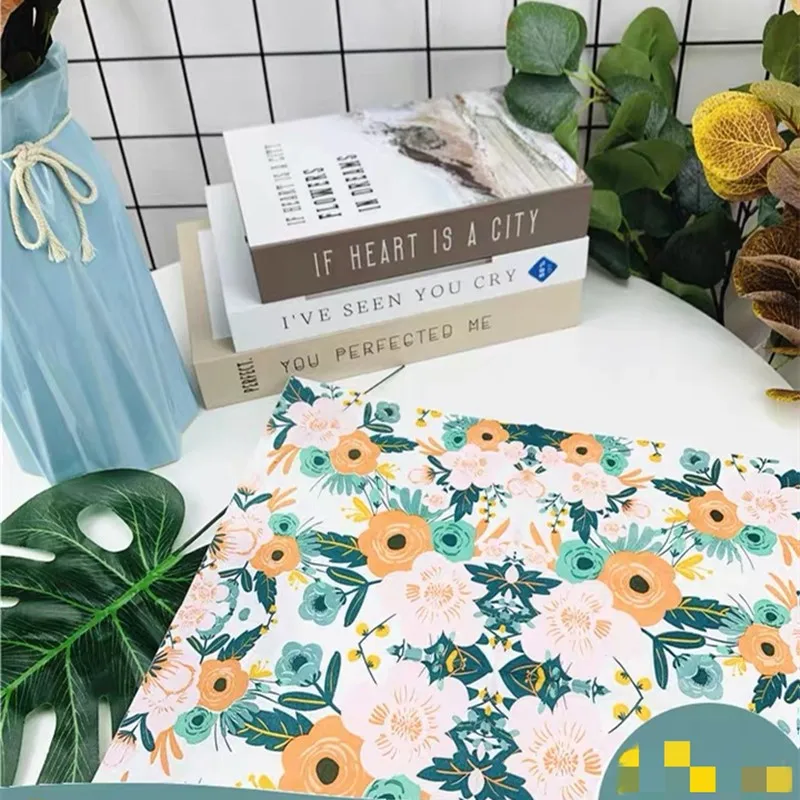 

10pcs 33*33cm Orange Flower And Leave theme paper napkins serviettes decoupage decorated for wedding party virgin wood tissues