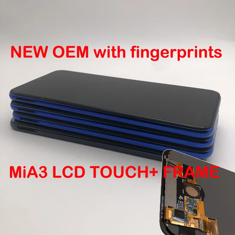 ЖК дисплей с отпечатками пальцев 6 01 дюйма запасные части для Xiaomi Mi A3 mia3 cc9e