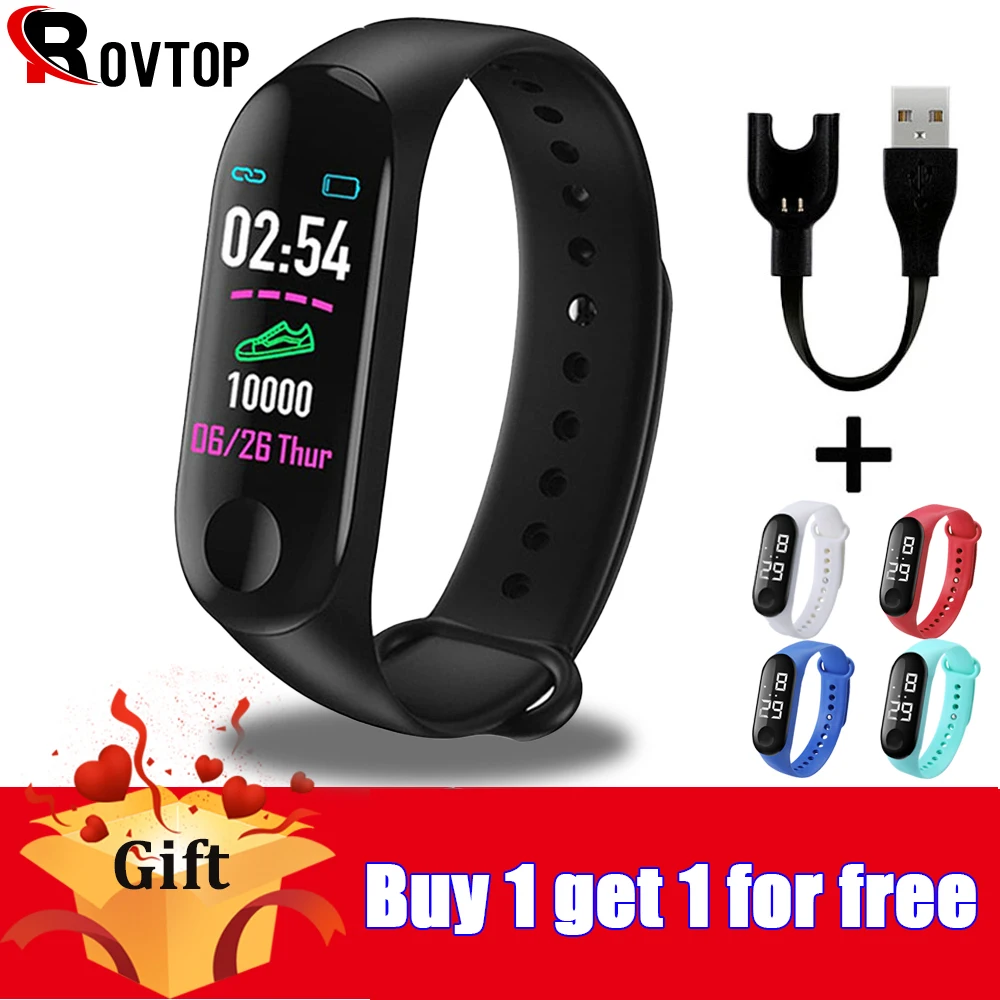 M3 Plus смарт браслет M3Plus Bluetooth Smartband фитнес трекер пульсометр активность с 50 м