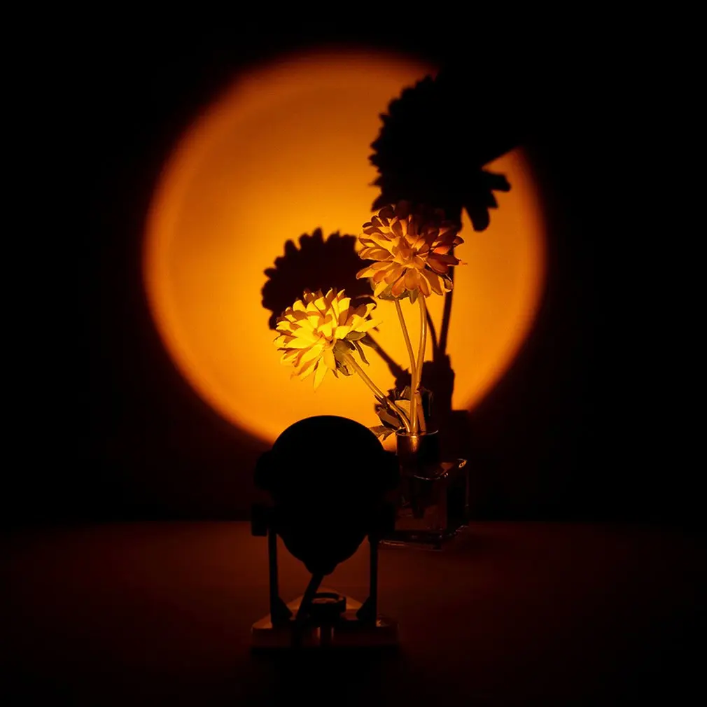 

Small Mini Wall Hanging Sunset Lamp Live Room Environment Projection Light Photo Atmosphere Creation Lamp Live Light Fill light