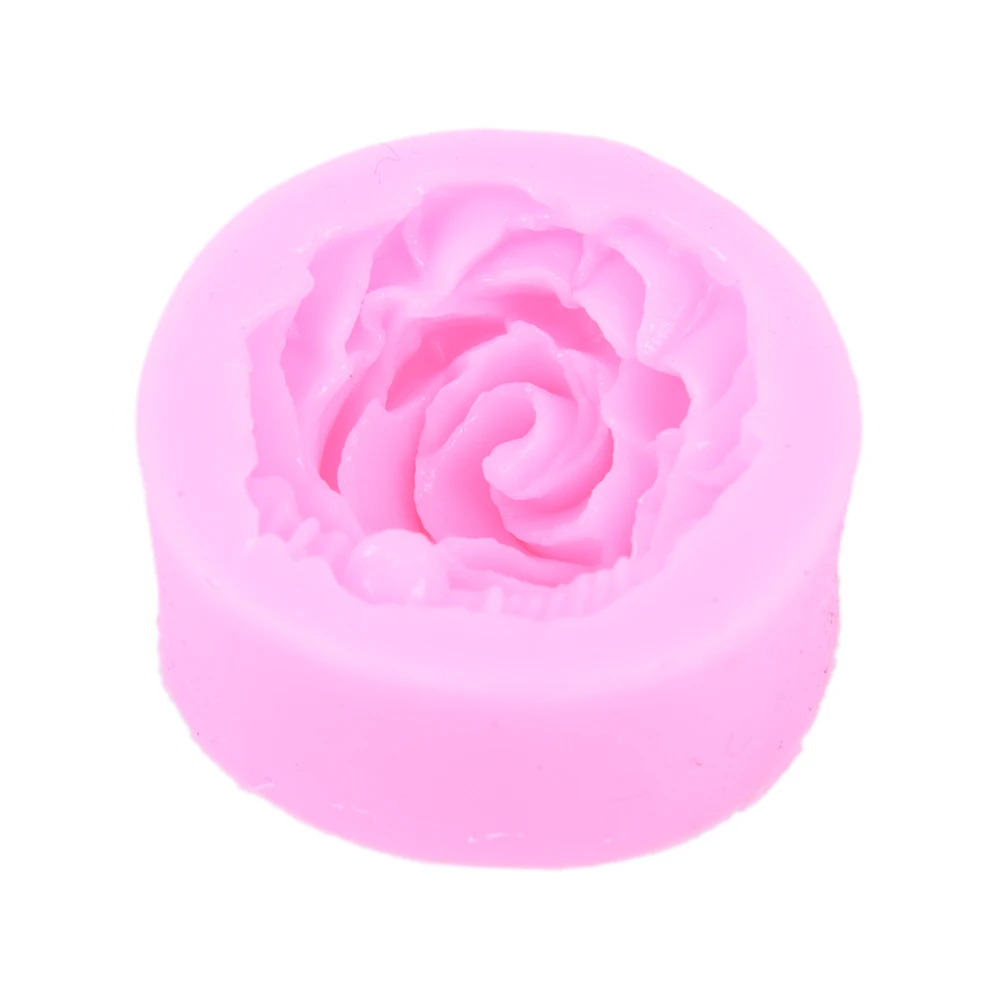 

1pcs 3D Rose Fondant Cake Mold DIY Flower Mould Silicone Cake Decorating Baking Tools