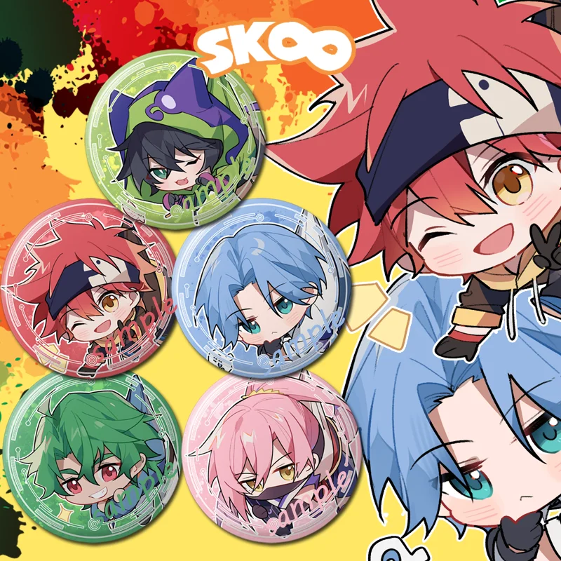 

Anime SK8 the Infinity SK EIGHT REKI Langa Snow Metal Badge Brooch Pin Toys Souvenir Buttons Cospaly Collection Xmas Gift