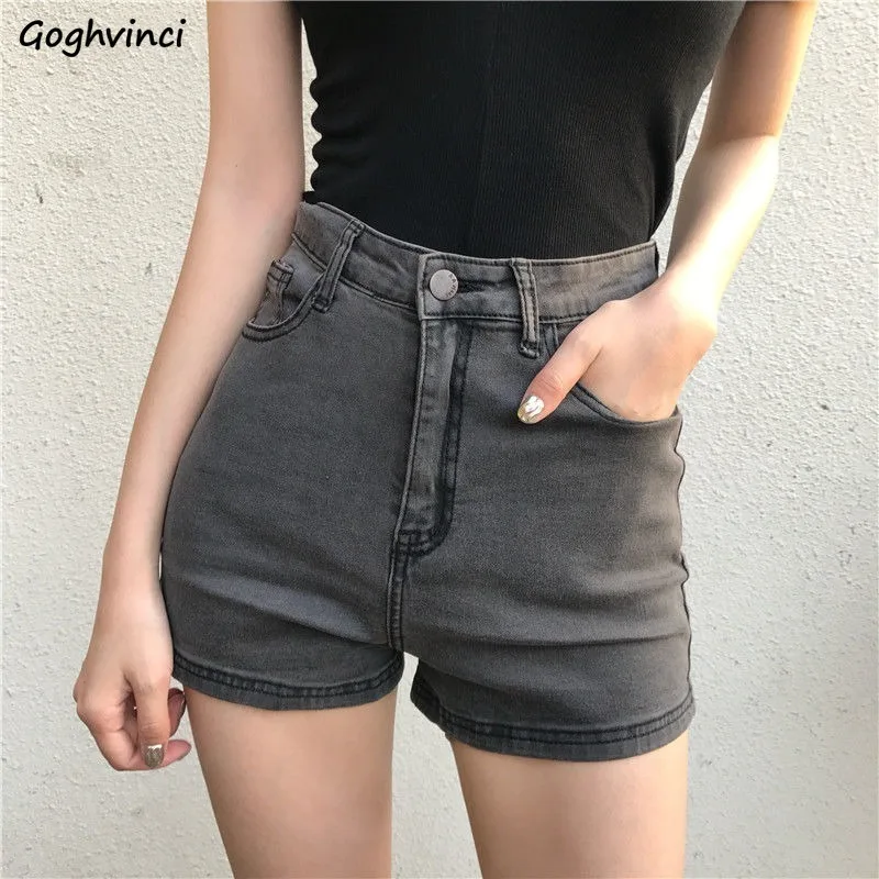 

Shorts Women High Quality Retro Slim Summer All-match Short Trousers Womens Chic Ins Vintage Simple Stylish Leisure Bottoms New