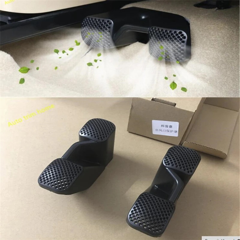 

Lapetus Seat Under Air Conditioning AC Vent Protection Frame Cover Trim 2 Pcs For Renault Kadjar 2016 2017 2018 Auto Accessories