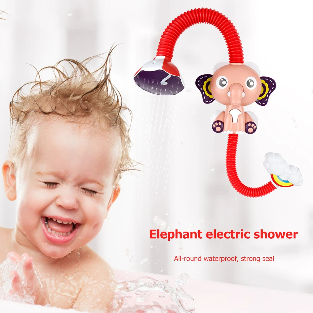 

Kids Shower Bath Head Toy Electric Elephant Water Pump Water Splash Shower Tap Children Portable Interactive Present