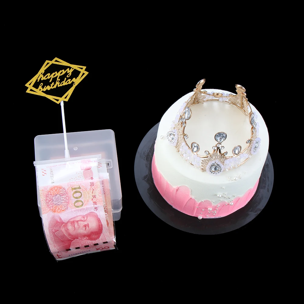 1 Набор коробок для хранения денег тортов Топпер украшения торта забавные