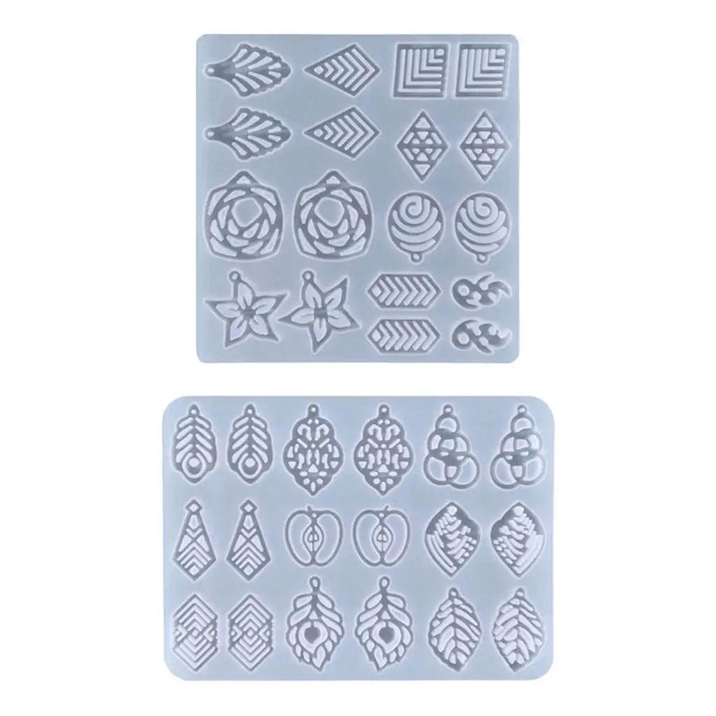 Resin Earring Molds, Easy Clean DIY Jewelry Earring Bead Earring Craft Silicone Resin Mould