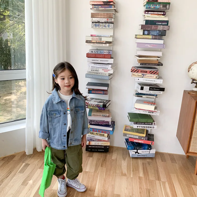 Джинсовая куртка в Корейском стиле для девочек коллекция 2020 года новая весенне