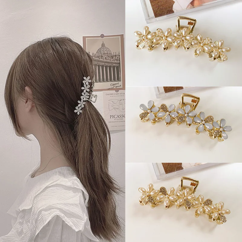 

Аксессуары для волос QCOOLJLY для женщин, жемчужные заколки для волос, модные заколки для волос, заколки для волос на тыльной стороне головы для ...