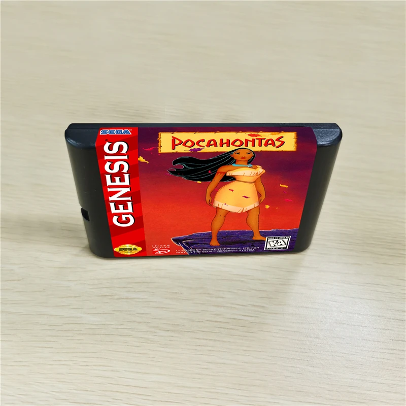 Картридж для игр Pocahontas 16 бит MD консоли MegaDrive Genesis|game cartridge bits|cartridge bitcartridge game |