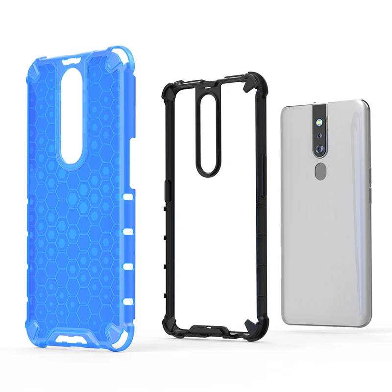 Гибридный защитный противоударный чехол для OPPO A9 A9X A7X F9 F11 Pro Reno 2 Realme 5 Q прочный