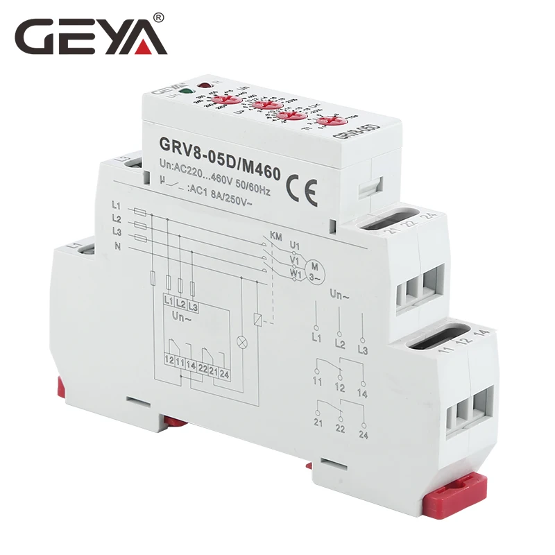 Бесплатная доставка GEYA GRV8 05 реле защиты от напряжения с фазовой