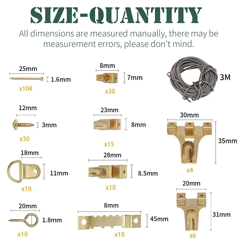 

Picture Hooks for Hard Walls Picture Hanging Hooks Picture Hangers Picture Hanging Kit Sawtooth D-Ring with Screws