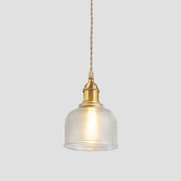 retro pendant lights indoor decoration glass pendant lamps e27 hanging lamp for loft bedroom kitchen island dining restaurant