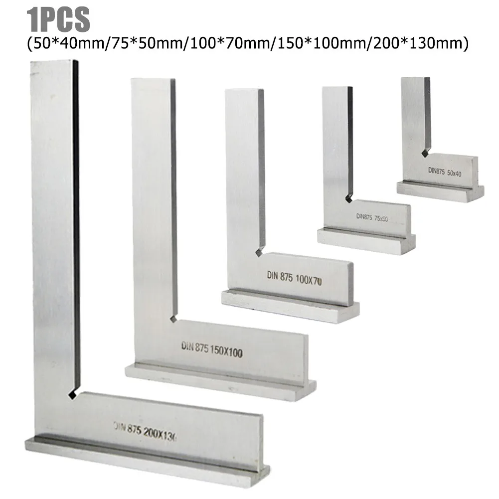

90 Degree Flat Edge Square Carpenter Square Bladed Try Square Angle Square L-shaped Carpenter's Ruler Marking Gauge Carpenter