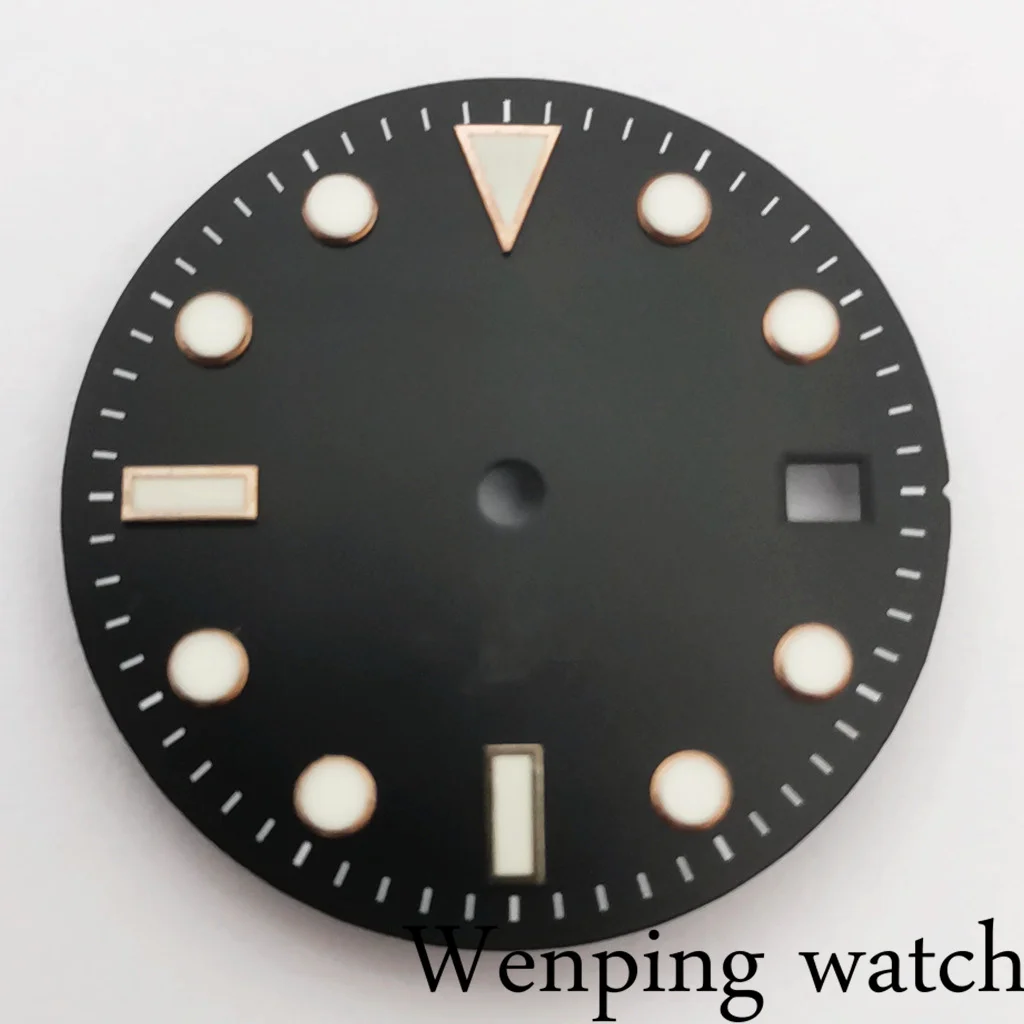 Новый 28 5 мм стерильные зеленый световой несколько Цвет часы с прочной защитой