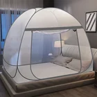 Противомоскитная сетка на кровать автоматический Установка кровать сетка палатка монгольская юрта москитная сетка большое пространство квадратная сетка от насекомых, горячая распродажа