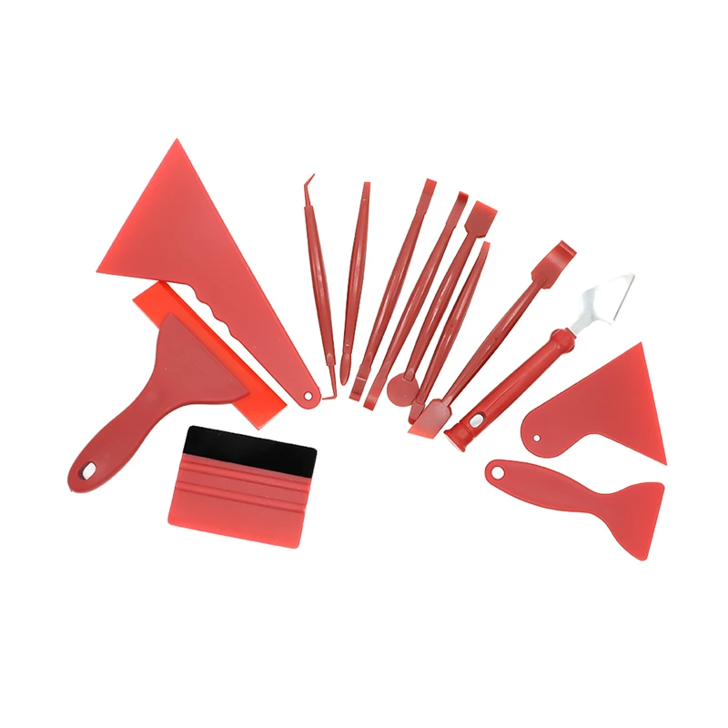 

13Pcs Interior Car Vinyl Film Wrapping Tools Auto Dashboard Sticker Film Scraper Decal Car Styling Auto Plaste Accessories
